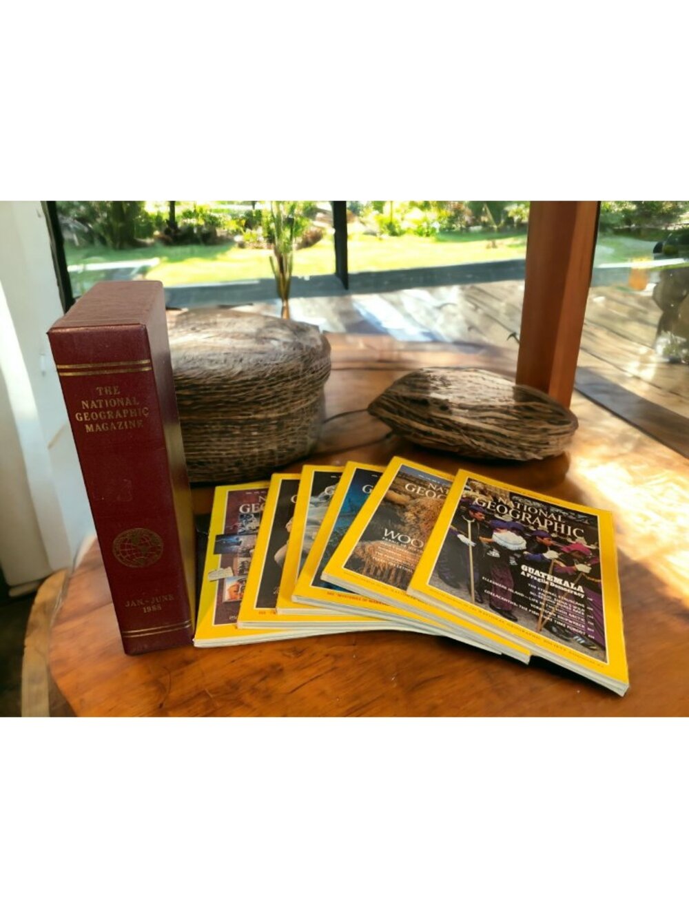 1988 National Geographic Lot Bound Vol + Issues Jan-Jun Vintage Mag